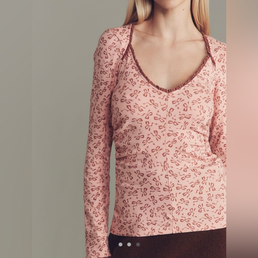 Anthropologie Maeve Lace V-Neck Top NWT!